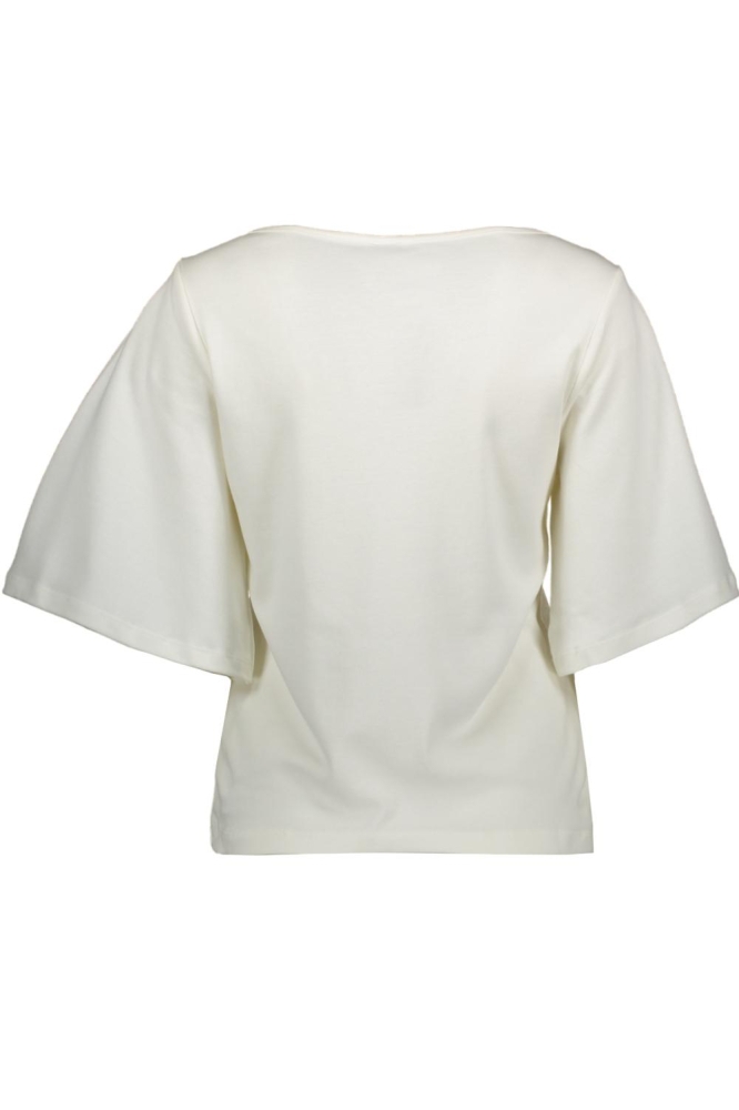 VMLESLEY 2/4 O-NECK T-SHIRT JRS EXP 10340952 Bright White/AMOUR CLUB ORANGE